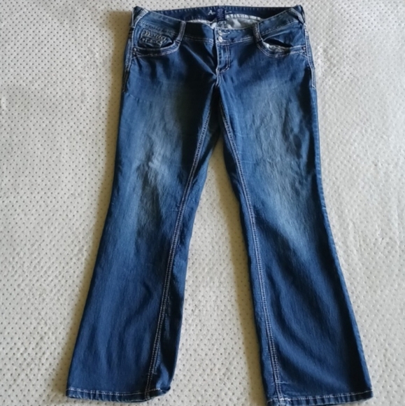 Amethyst Womens Boot Cut Jeans Whiskered size 14 - Picture 2 of 11